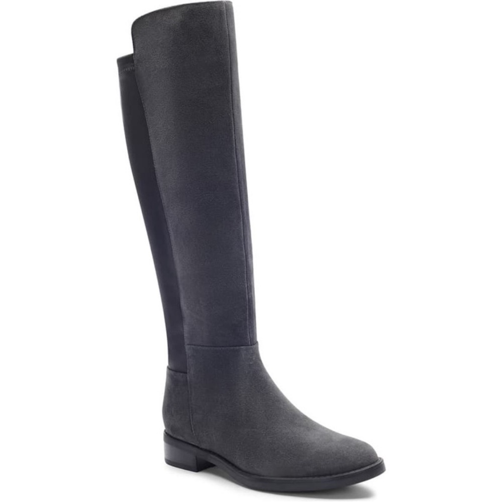 Blondo Olivia Knee High Waterproof Gray Suede Boots